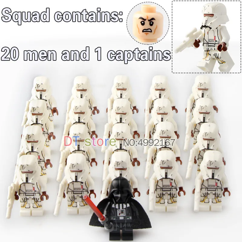 21Pcs/Lot Legoing Star Wars Army Clone Trooper Commander Fox Rex Action Figures Building Blocks Toys For Children Gift BR02-128
21Pcs/Lot Legoing Star Wars Army Clone Trooper Commander Fox Rex Action Figures Building Blocks Toys For Children Gift BR02-128