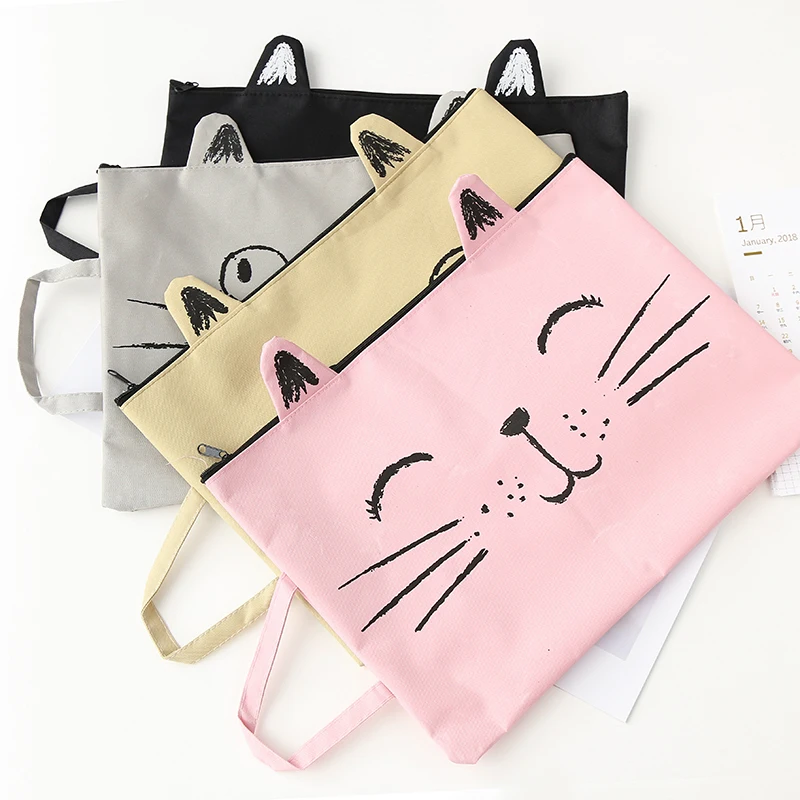Deli 4PCS A4 Cat Canvas Bag Fabric File Folder Document Bag Notebook Storage Organizer Bag Office School Supplies
Deli 4PCS A4 Cat Canvas Bag Fabric File Folder Document Bag Notebook Storage Organizer Bag Office School Supplies