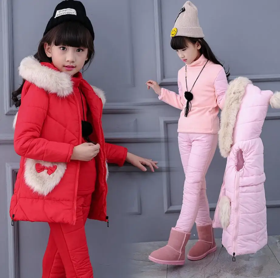 3 Pcs/1 Lot Winter Baby Girls Clothes Sets Children Down Cotton-padded Coat+t-Shirt+Pants Kids Infant Warm Outdoot Suits HW2036
3 Pcs/1 Lot Winter Baby Girls Clothes Sets Children Down Cotton-padded Coat+t-Shirt+Pants Kids Infant Warm Outdoot Suits HW2036