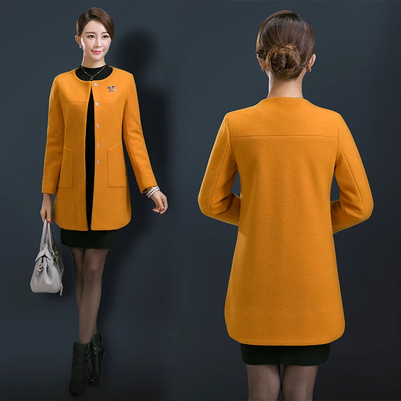 High Quality Free Shipping New Autumn Winter Coat Female Wool Aged Mother Fashion O-neck Women Work Wear Plus Size
High Quality Free Shipping New Autumn Winter Coat Female Wool Aged Mother Fashion O-neck Women Work Wear Plus Size