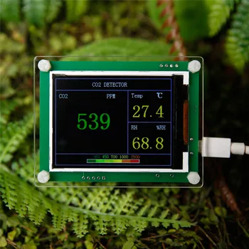 2.8" LCD Carbon Dioxide CO2 Indoor Car Inernal Durable Convenient Portable High Quality Useful Test Temperature Humidity#291101
2.8" LCD Carbon Dioxide CO2 Indoor Car Inernal Durable Convenient Portable High Quality Useful Test Temperature Humidity#291101