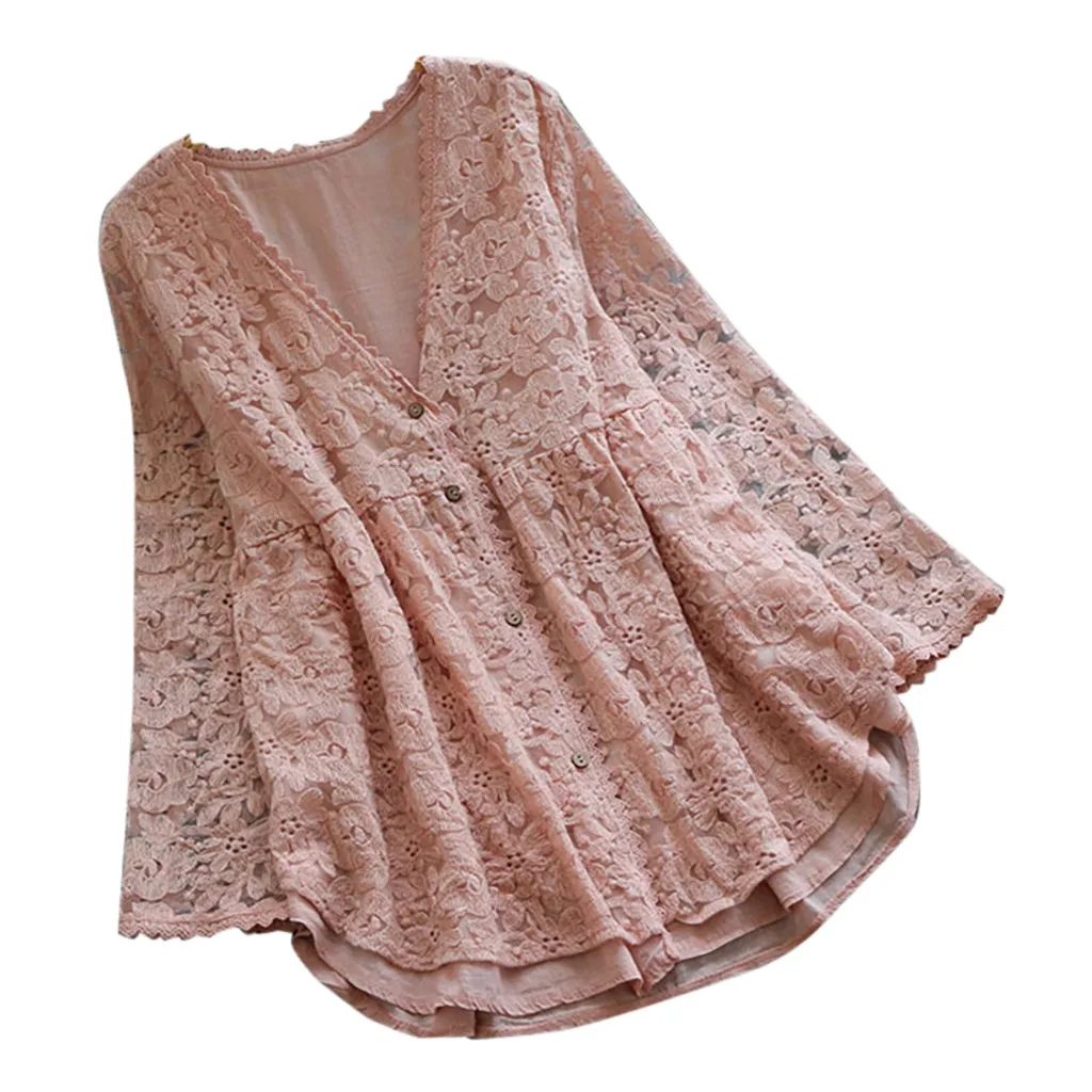 FREE OSTRICH Women Shirts Vintage Casual Lace V-Neck Long Sleeve Button Linen Fresh Fashion Shirt Popular Blouse Women Shirts
FREE OSTRICH Women Shirts Vintage Casual Lace V-Neck Long Sleeve Button Linen Fresh Fashion Shirt Popular Blouse Women Shirts