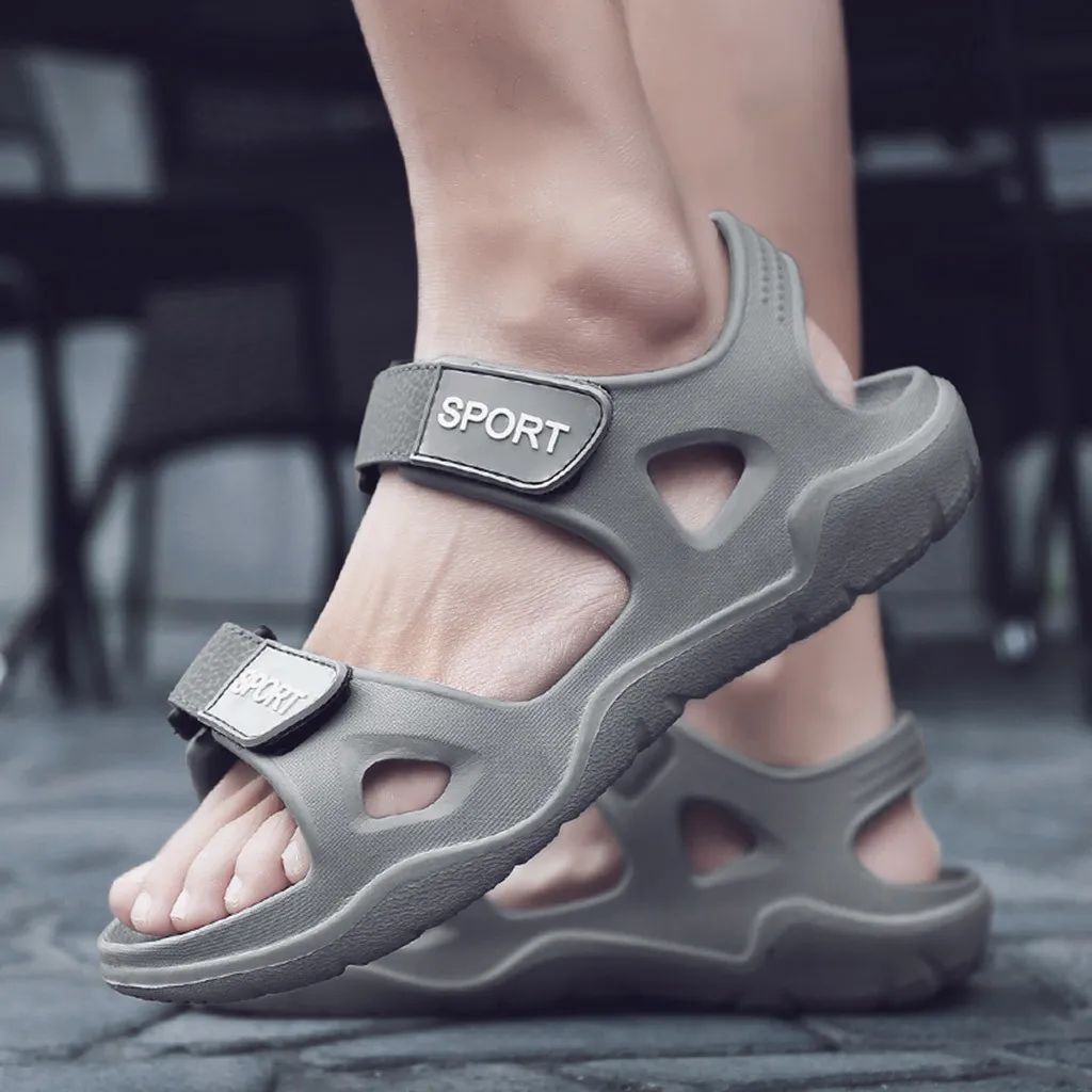Sandals Men shoes 2019 Mens Beach Slippers Solid Hook Hollow Out Casual Breathable Flats Sandals Shoes Flat Beach Sandals
Sandals Men shoes 2019 Mens Beach Slippers Solid Hook Hollow Out Casual Breathable Flats Sandals Shoes Flat Beach Sandals