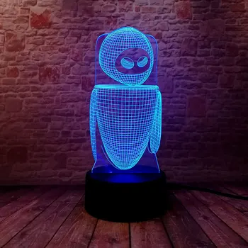 Luminous Robot Model 3D Illusion LED NightLight Colourful Flashing Light Glow in the Dark Toys
Luminous Robot Model 3D Illusion LED NightLight Colourful Flashing Light Glow in the Dark Toys