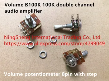 Original new 100% import volume B100K 100K double channel audio amplifier volume potentiometer 8pin with step (SWITCH)
Original new 100% import volume B100K 100K double channel audio amplifier volume potentiometer 8pin with step (SWITCH)