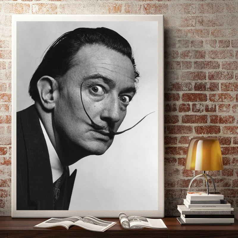 FOOCAME Grayscale Celebrity Beards Looking At Viewer Salvador Dali Fantasy Art Silk Poster Print Painting Decoration Pictures
FOOCAME Grayscale Celebrity Beards Looking At Viewer Salvador Dali Fantasy Art Silk Poster Print Painting Decoration Pictures