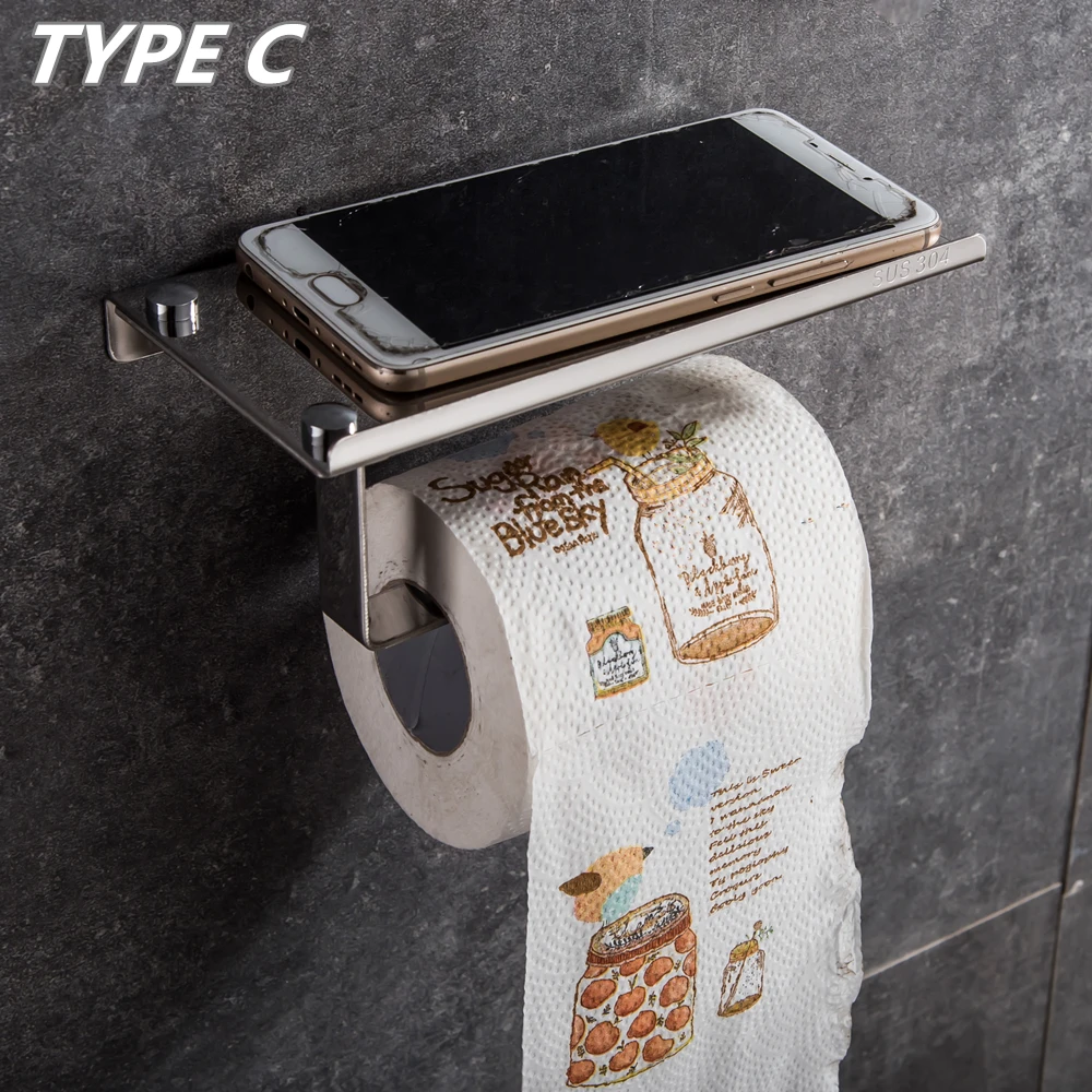 High Quality Innovative Wall-mounted Shelf Bathroom Shelf Shower Soap Cosmetic Shelves Shampoo Towel Rack Tissue Holder Mci11