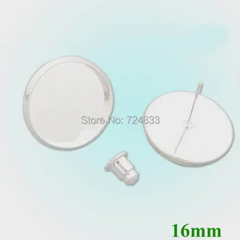 16mm New Silver Plated Blank Bases Round Bezel Tray Pin Stud Earrings Post w/ Bullet Stopper Settings Findings Wholesale
16mm New Silver Plated Blank Bases Round Bezel Tray Pin Stud Earrings Post w/ Bullet Stopper Settings Findings Wholesale