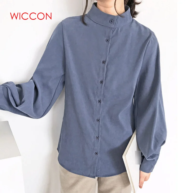 Women Lantern Sleeve Blouse 2019 Ladies Long Cotton Tops Female Vintage Oversize Loose Stand Collar Button Puff Shirt
Women Lantern Sleeve Blouse 2019 Ladies Long Cotton Tops Female Vintage Oversize Loose Stand Collar Button Puff Shirt