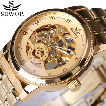 2017 New Business Men's Gold Watch Fashion pointer Design Top Luxury Brand Automatic Mechanical Skeleton Steampunk Watches box
2017 New Business Men's Gold Watch Fashion pointer Design Top Luxury Brand Automatic Mechanical Skeleton Steampunk Watches box