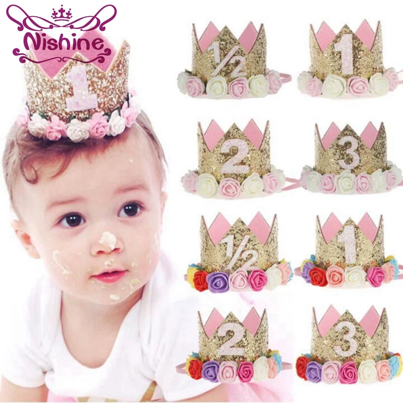 Nishine Flower Crown Newborn Headband Gold Birthday Crown Tiara Rose Flower Hairband Girls Party Headwear Hair Bands
Nishine Flower Crown Newborn Headband Gold Birthday Crown Tiara Rose Flower Hairband Girls Party Headwear Hair Bands
