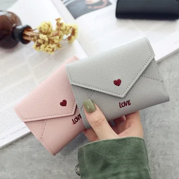 Fashion Love Heart Pattern Women Wallet PU Leather Embroidery Short Wallets Card Holders Clutch Female Multi-function Carteras
Fashion Love Heart Pattern Women Wallet PU Leather Embroidery Short Wallets Card Holders Clutch Female Multi-function Carteras