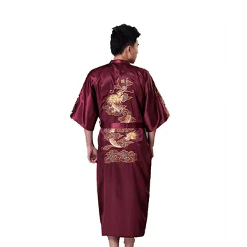 Plus Size S-XXXL Chinese Traditional Men's Satin Silk Robe Bath Gown Vintage Dragon Nightwear Embroidery Kimono Yukata Gown 1024
Plus Size S-XXXL Chinese Traditional Men's Satin Silk Robe Bath Gown Vintage Dragon Nightwear Embroidery Kimono Yukata Gown 1024