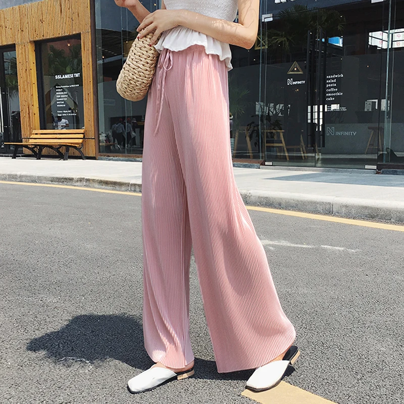 Cheap wholesale 2018 new Spring summer Hot selling women's fashion casual Broad leg pants H14-18076
Cheap wholesale 2018 new Spring summer Hot selling women's fashion casual Broad leg pants H14-18076