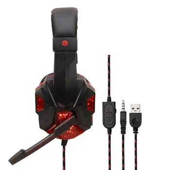 LED Headphones Gaming Headphones with Microphone Stereo Headphones for Computer Support Wire Control
LED Headphones Gaming Headphones with Microphone Stereo Headphones for Computer Support Wire Control