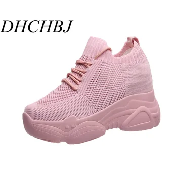 Fashion 2019 Autumn High Platform High Heels Women Thick Sole Shoes 9CM Heels Wedge Sneakers Breathable Mesh Casual Shoes Woman 
Fashion 2019 Autumn High Platform High Heels Women Thick Sole Shoes 9CM Heels Wedge Sneakers Breathable Mesh Casual Shoes Woman