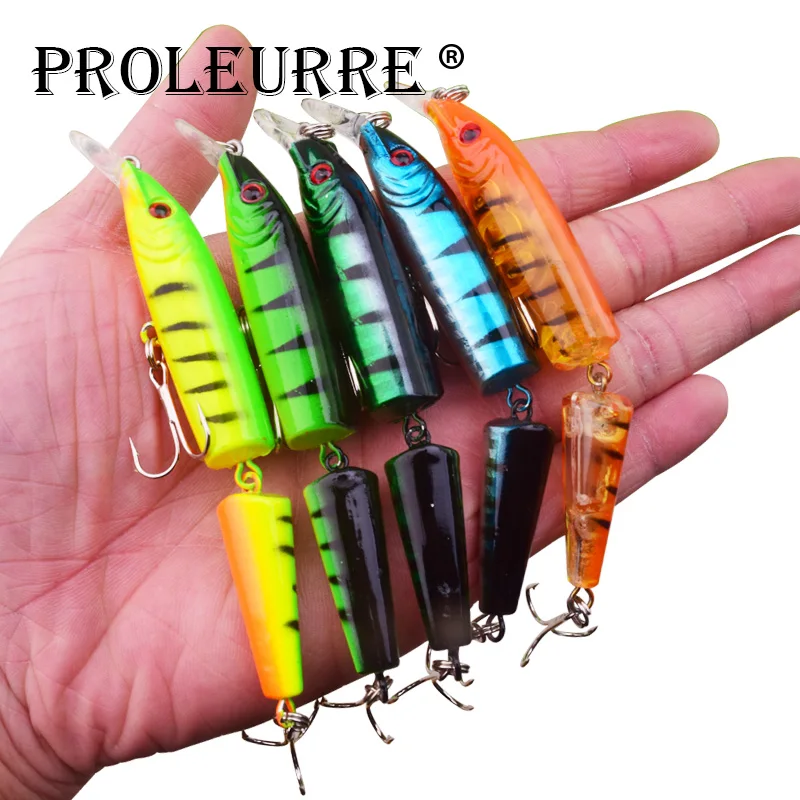 Proleurre 10.5cm 9g Wobblers Pike Fishing Lures Artificial Multi Jointed Sections Bait Crankbait Fake Fish Fishing Accessories
Proleurre 10.5cm 9g Wobblers Pike Fishing Lures Artificial Multi Jointed Sections Bait Crankbait Fake Fish Fishing Accessories