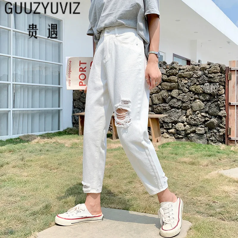 GUUZYUVIZ Ripped Jeans For Women Plus Size Ladies Denim Pants High Waisted Balck Trousers Hold Casual Korean Jeans Woman
GUUZYUVIZ Ripped Jeans For Women Plus Size Ladies Denim Pants High Waisted Balck Trousers Hold Casual Korean Jeans Woman