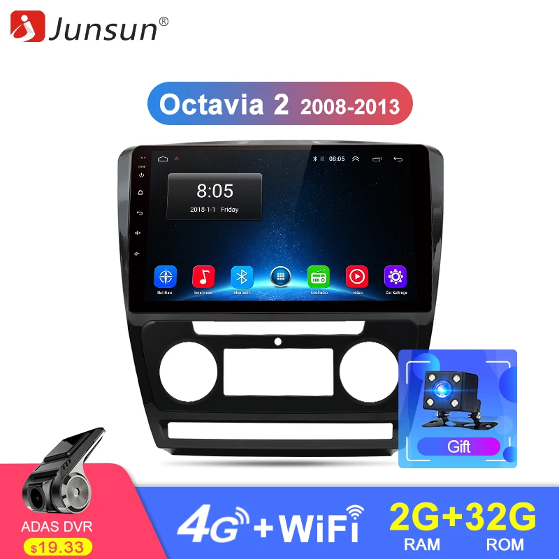 Junsun 2G+32G Android 8.1 4G Car Radio Multimedia Video Audio Player Navigation GPS For SKODA Octavia 2 2008-2013 A5 2Din no DVD
Junsun 2G+32G Android 8.1 4G Car Radio Multimedia Video Audio Player Navigation GPS For SKODA Octavia 2 2008-2013 A5 2Din no DVD
