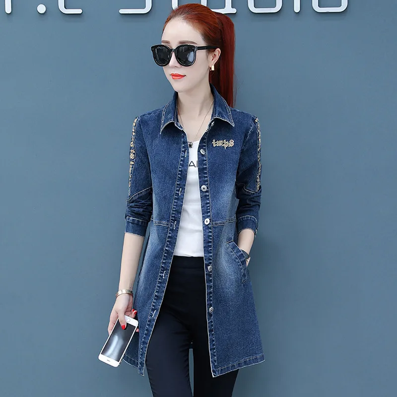 Autumn Winter Denim Jacke Embroidery Denim Jacket Coat Spring Long Denim Jacket Women Blue Plus Size Jeans Jacket Coats Cool 5XL
Autumn Winter Denim Jacke Embroidery Denim Jacket Coat Spring Long Denim Jacket Women Blue Plus Size Jeans Jacket Coats Cool 5XL
