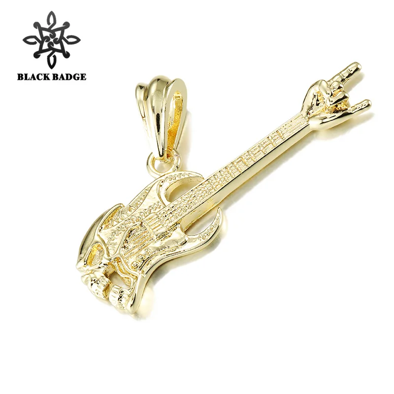 Men Hip Hop Jewelry Gothic Skull Rock Guitar Pendant Long Chain Gold/Silver Color Charm Necklace Stainless Steel Titanium
Men Hip Hop Jewelry Gothic Skull Rock Guitar Pendant Long Chain Gold/Silver Color Charm Necklace Stainless Steel Titanium