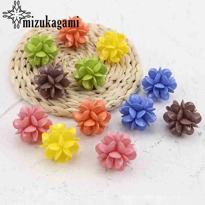 Handmade Simple Resin 3D Flowers Beads Ball Charms 10pcs/lot For DIY Fashion Earrings Jewelry Making Accessories
Handmade Simple Resin 3D Flowers Beads Ball Charms 10pcs/lot For DIY Fashion Earrings Jewelry Making Accessories