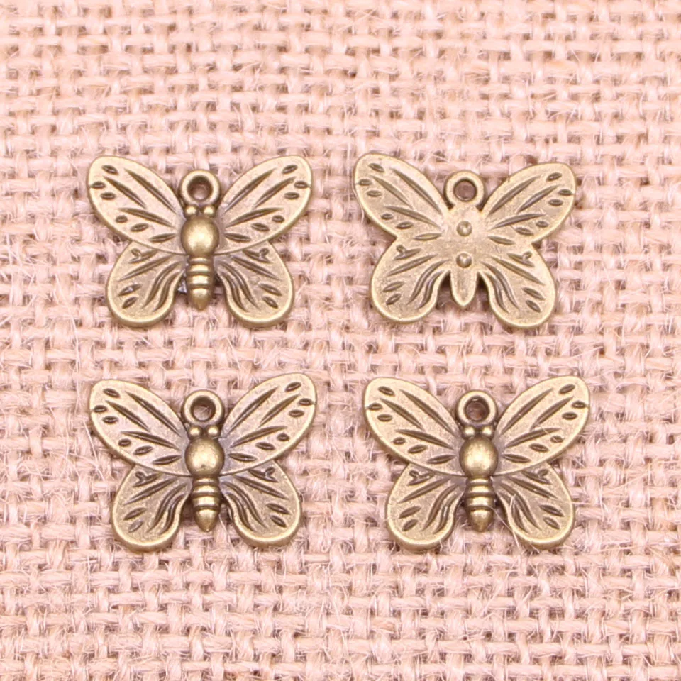 120pcs Jewelry Charms butterfly 13x17mm Antique Bronze Plated Pendants Making DIY Handmade Tibetan Bronze Jewelry
120pcs Jewelry Charms butterfly 13x17mm Antique Bronze Plated Pendants Making DIY Handmade Tibetan Bronze Jewelry