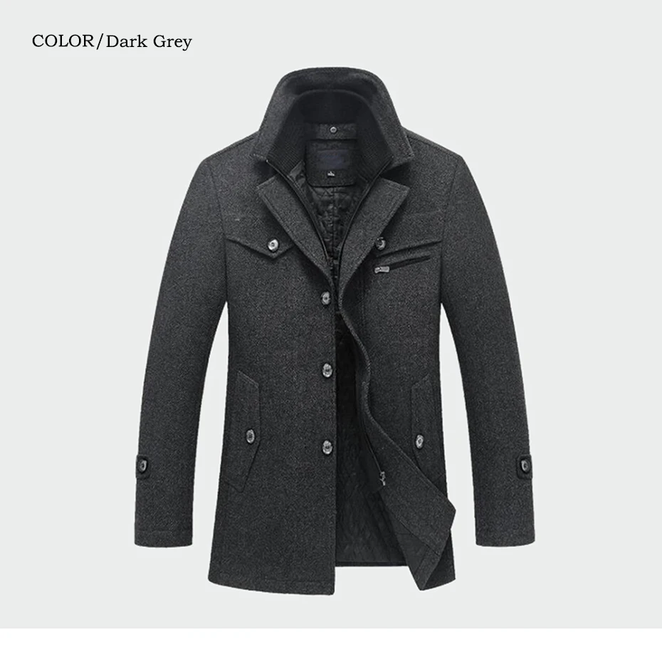 2019 New Winter Wool Coat Slim Fit Jackets Mens Casual Warm Outerwear Jacket and coat Men Pea Coat Size M-4XL
2019 New Winter Wool Coat Slim Fit Jackets Mens Casual Warm Outerwear Jacket and coat Men Pea Coat Size M-4XL