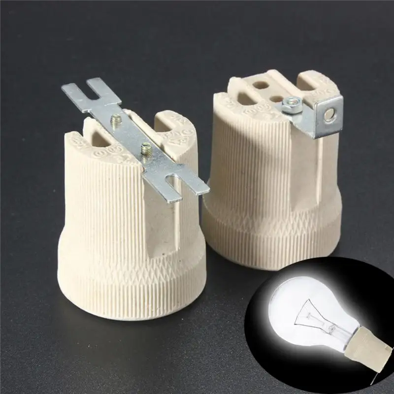 Lamp Base E27 Vintage Ceramic Edison Lamp Fittings Socket Lamp Base Holder Heat-resistance Fixing Bracket Large Screw Cap #0906
Lamp Base E27 Vintage Ceramic Edison Lamp Fittings Socket Lamp Base Holder Heat-resistance Fixing Bracket Large Screw Cap #0906