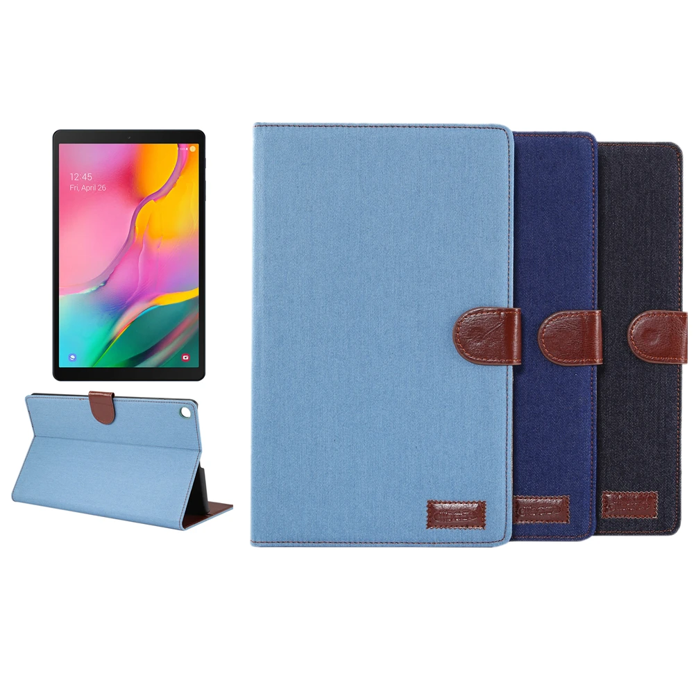 For Samsung Galaxy Tab A 10.1 2019 T510 T515 Tablet Case PU Leather Denim Flip Stand Case with Card Slots & Auto Sleep Function
For Samsung Galaxy Tab A 10.1 2019 T510 T515 Tablet Case PU Leather Denim Flip Stand Case with Card Slots & Auto Sleep Function