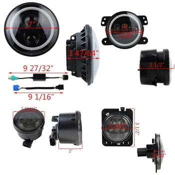 7inch Harley led headlight 40W Headlamp + 4'' 30W White halo fog light + Grille turn signal lights for 07-15 Jeep Wrangler
7inch Harley led headlight 40W Headlamp + 4'' 30W White halo fog light + Grille turn signal lights for 07-15 Jeep Wrangler