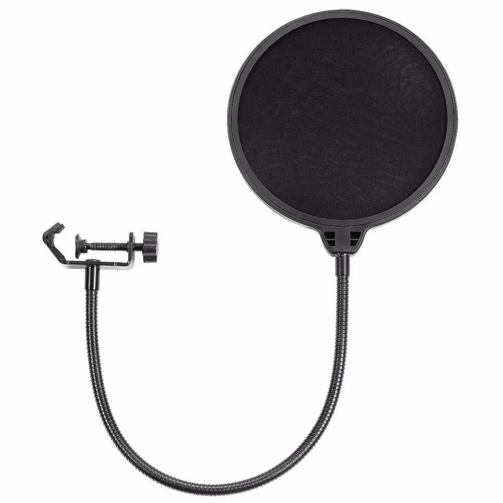 Flexible Double Layer Studio Microphone Mic Wind Screen Pop Filter/ Swivel Mount / Mask Shied For Speaking Recording
Flexible Double Layer Studio Microphone Mic Wind Screen Pop Filter/ Swivel Mount / Mask Shied For Speaking Recording