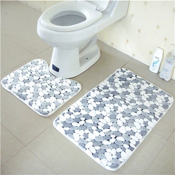 2pcs/set PVC Mesh Thicken Coral Fleece Floor Bath Mats Set Non Slip Bathroom Toliet Rugs 45*50+50*80cm Water Absorption Carpet
2pcs/set PVC Mesh Thicken Coral Fleece Floor Bath Mats Set Non Slip Bathroom Toliet Rugs 45*50+50*80cm Water Absorption Carpet