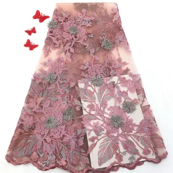 Latest French tulle lace fabric plenty 3d flowers with stones and beads Nigerian popular 5 Yards tulle lace fabric rof65-1400
Latest French tulle lace fabric plenty 3d flowers with stones and beads Nigerian popular 5 Yards tulle lace fabric rof65-1400