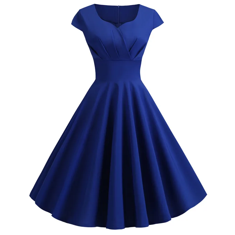 Summer Dress Women 2019 Short Sleeve 50s 60s Vintage Pin Up Rockabilly Dress Robe Plus Size Elegant Evening Party Dress
Summer Dress Women 2019 Short Sleeve 50s 60s Vintage Pin Up Rockabilly Dress Robe Plus Size Elegant Evening Party Dress