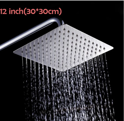 High Quality New12 inch 304 stainless steel Square Shower head Ultra thin Rainfall Shower Head Bathroom shower head
High Quality New12 inch 304 stainless steel Square Shower head Ultra thin Rainfall Shower Head Bathroom shower head