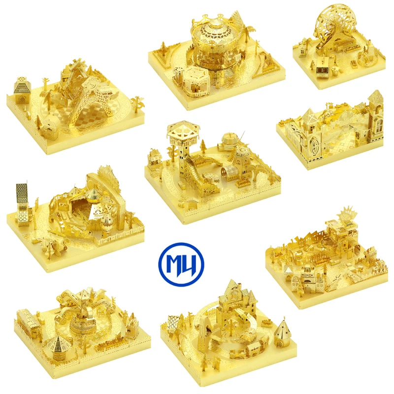 2018 MU 3D Metal Puzzle Playground building model DIY 3D Laser Cut Assemble Jigsaw Toys Desktop decoration GIFT For children
2018 MU 3D Metal Puzzle Playground building model DIY 3D Laser Cut Assemble Jigsaw Toys Desktop decoration GIFT For children