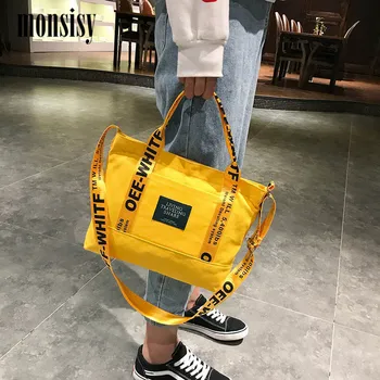 Monsisy Canvas Bag For Women 2020 Girl Handbag Tote Shoulder Bag Pocket Casual Girl Travel Shopping Messenger Bag bolsa feminina
Monsisy Canvas Bag For Women 2020 Girl Handbag Tote Shoulder Bag Pocket Casual Girl Travel Shopping Messenger Bag bolsa feminina