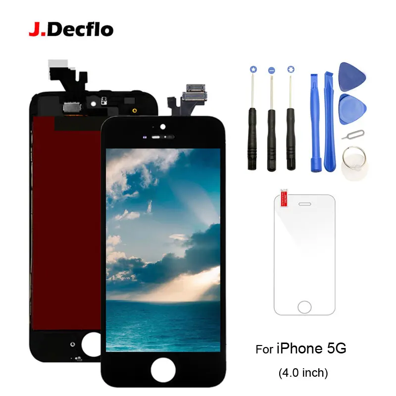 LCD Display For iPhone 5 5G Touch Screen Digitizer Assembly Replacement For Apple 5 5G with Tools +Tempered Glass AAA Quality
LCD Display For iPhone 5 5G Touch Screen Digitizer Assembly Replacement For Apple 5 5G with Tools +Tempered Glass AAA Quality