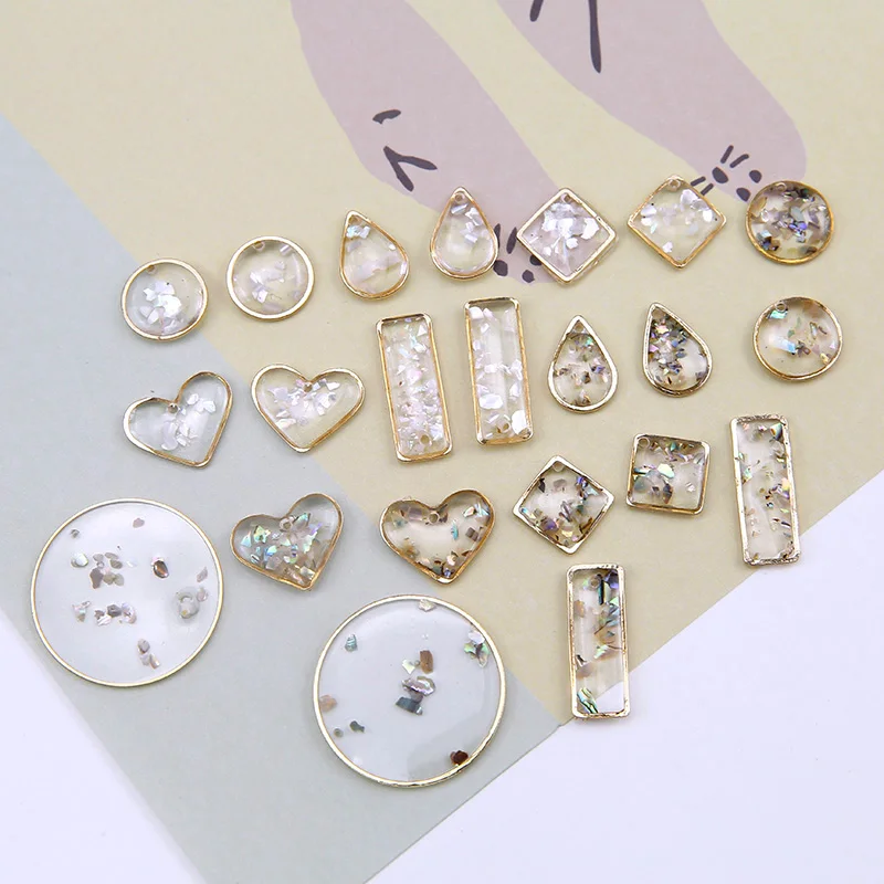 2pcs Transparent Round Love Embedded Shell Pendants Findings Diy Fashion Waterdrop Earrings Stud Necklace Jewelry Accessory C513
2pcs Transparent Round Love Embedded Shell Pendants Findings Diy Fashion Waterdrop Earrings Stud Necklace Jewelry Accessory C513