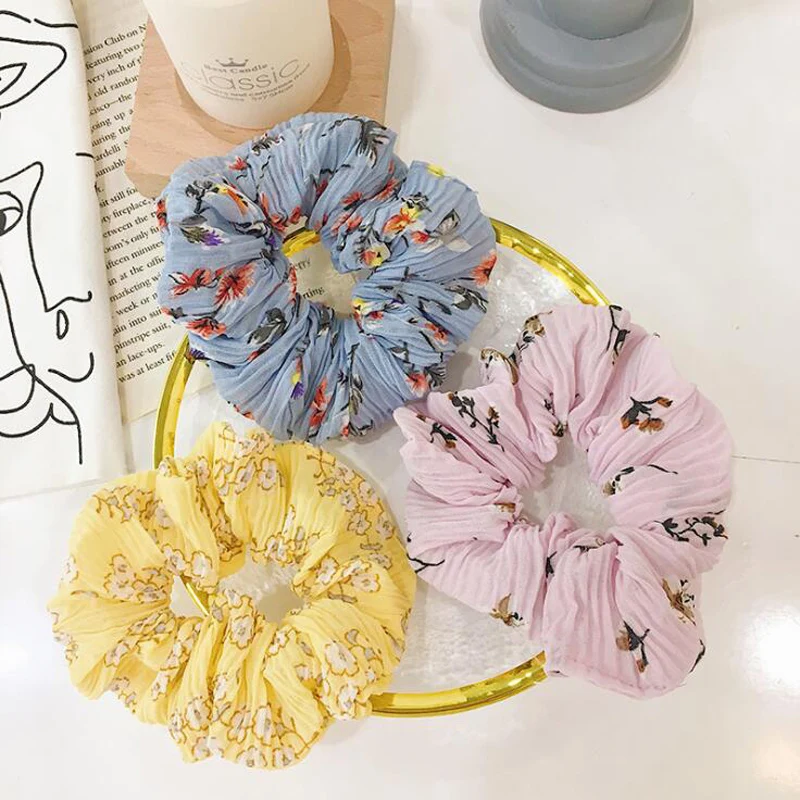 Women Girls Cute Chiffon Flower Print Hair Rope Bands Vintage Hair Holder Summer Sweet Fabric Hair Bands Elegant Head Dress
Women Girls Cute Chiffon Flower Print Hair Rope Bands Vintage Hair Holder Summer Sweet Fabric Hair Bands Elegant Head Dress