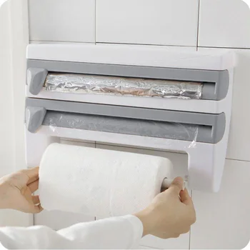 Plastic Cling Film Storage Rack Mulifunction Sauce Bottle Storage Rack Wall Roll Paper Towel Hanging Holder Kitchen Organizer
Plastic Cling Film Storage Rack Mulifunction Sauce Bottle Storage Rack Wall Roll Paper Towel Hanging Holder Kitchen Organizer