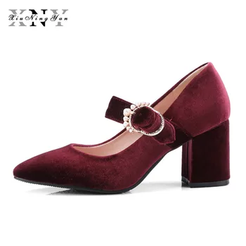Large Size 32-43 Women Pumps Mary Janes Buckle Strap Leisure Chunky Heel Shoes Pearl Lace Fashion Summer Shoes Woman's Pumps
Large Size 32-43 Women Pumps Mary Janes Buckle Strap Leisure Chunky Heel Shoes Pearl Lace Fashion Summer Shoes Woman's Pumps