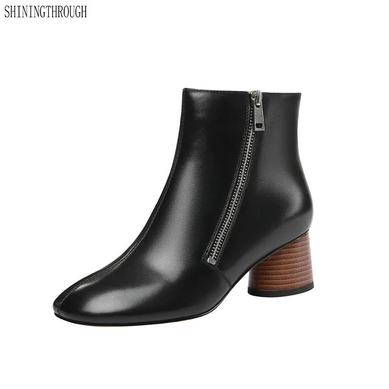 New Women Basic Boots Genuine Leather High Heels Zipper Office Pumps Ladies Square Toe Short Ladies Shoes Woman Pumps
New Women Basic Boots Genuine Leather High Heels Zipper Office Pumps Ladies Square Toe Short Ladies Shoes Woman Pumps