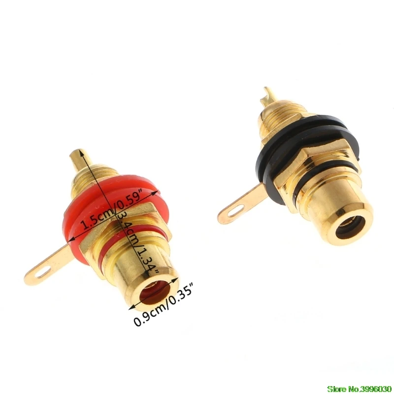 1 Pair RCA Female Socket Connector Chassis Panel Mount Adapter Audio Terminal Plug
1 Pair RCA Female Socket Connector Chassis Panel Mount Adapter Audio Terminal Plug