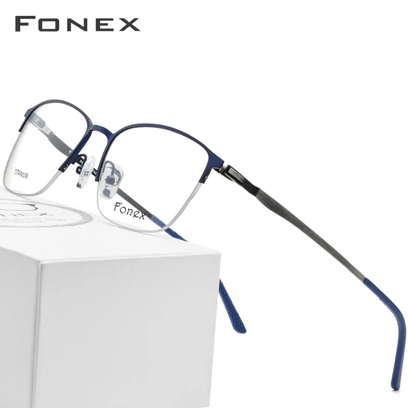 FONEX Alloy Optical Glasses Frame Men Ultralight Square Prescription Eyeglasses Women 2019 Half Myopia Korean Screwless Eyewear
FONEX Alloy Optical Glasses Frame Men Ultralight Square Prescription Eyeglasses Women 2019 Half Myopia Korean Screwless Eyewear