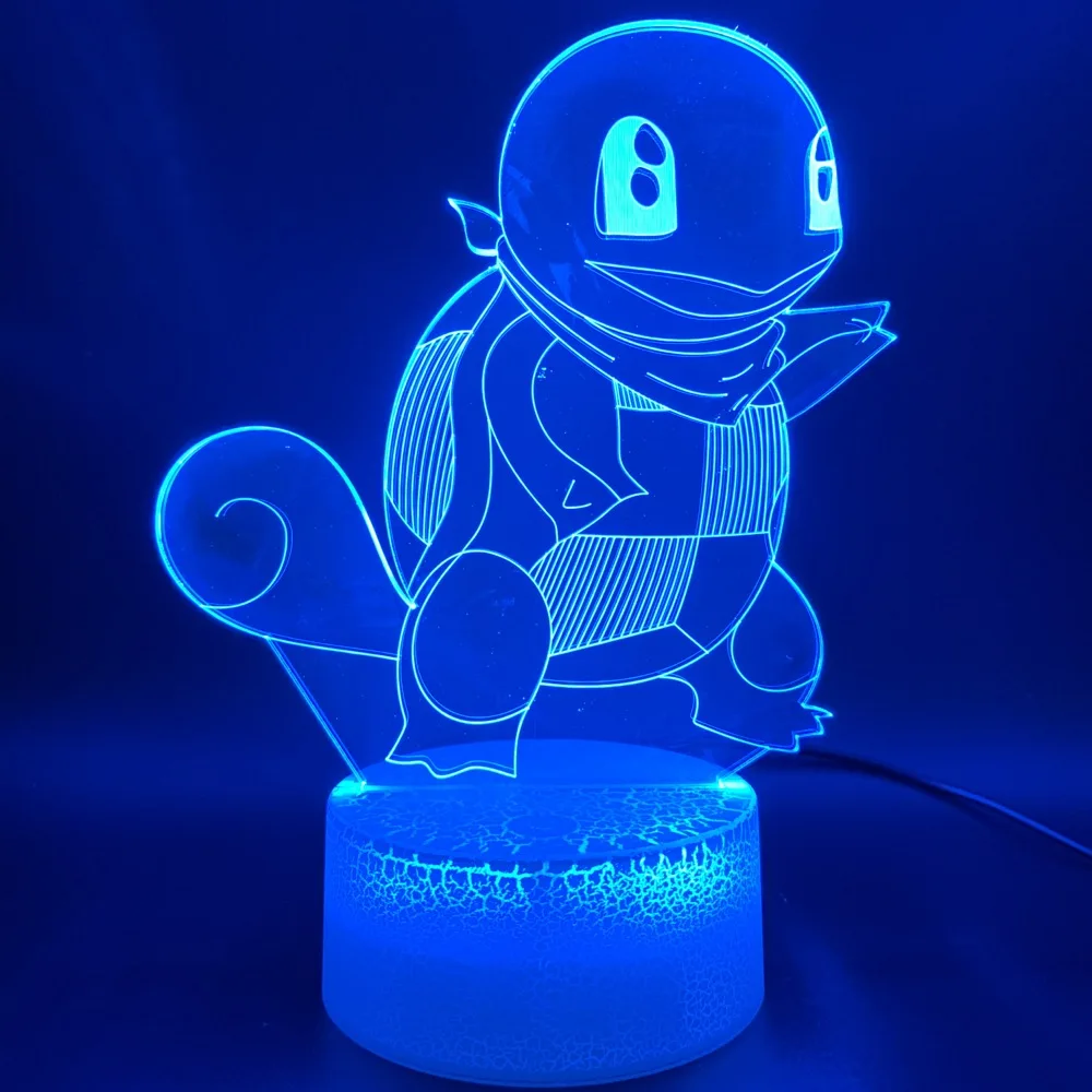 3d Optical LED Night Lamp Game Pokemon Go Squirtle Figure Office Room Decorative Desk Lamp Cool Kids Gift Children's Nightlight
3d Optical LED Night Lamp Game Pokemon Go Squirtle Figure Office Room Decorative Desk Lamp Cool Kids Gift Children's Nightlight