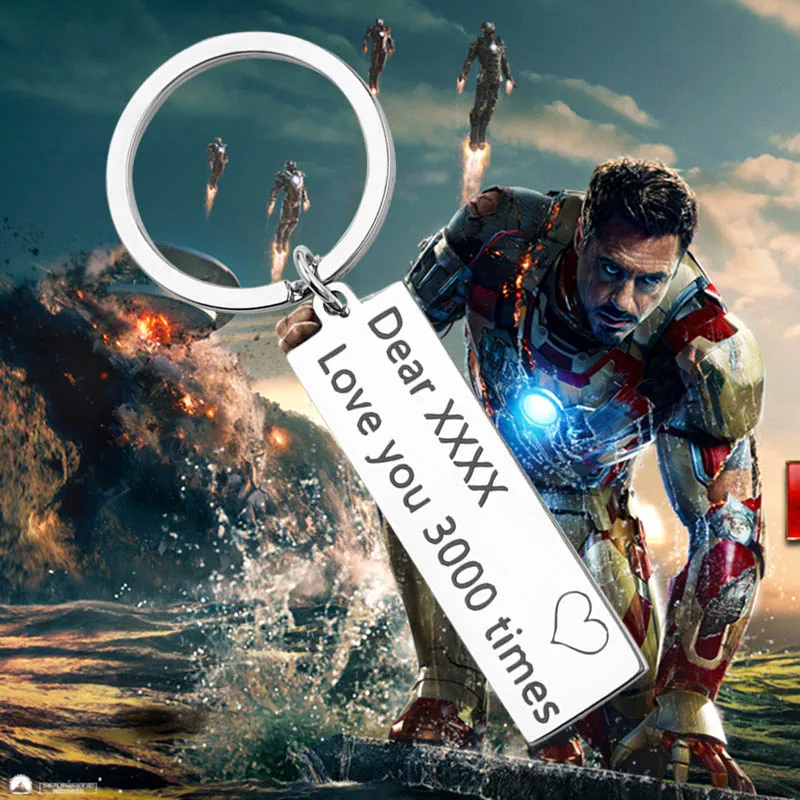 Custom Engraved Keychain Avengers 4 Keychain Iron Man Custom Name Key Ring Love you 3000 times Personalized Gift
Custom Engraved Keychain Avengers 4 Keychain Iron Man Custom Name Key Ring Love you 3000 times Personalized Gift
