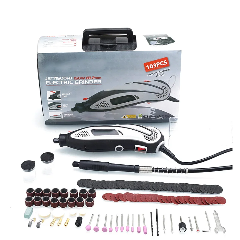 150W Electric Jade Engraving Mini Drill polishing machine Variable Speed Rotary Tool with 40/103pcs Power Tools accessories
150W Electric Jade Engraving Mini Drill polishing machine Variable Speed Rotary Tool with 40/103pcs Power Tools accessories