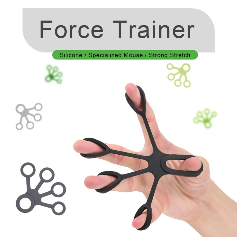 1Pcs Silicone Finger Gripper Strength Trainer Resistance Band Hand Grip Wrist Yoga Stretcher Finger Expander Exercise 6 colors
1Pcs Silicone Finger Gripper Strength Trainer Resistance Band Hand Grip Wrist Yoga Stretcher Finger Expander Exercise 6 colors